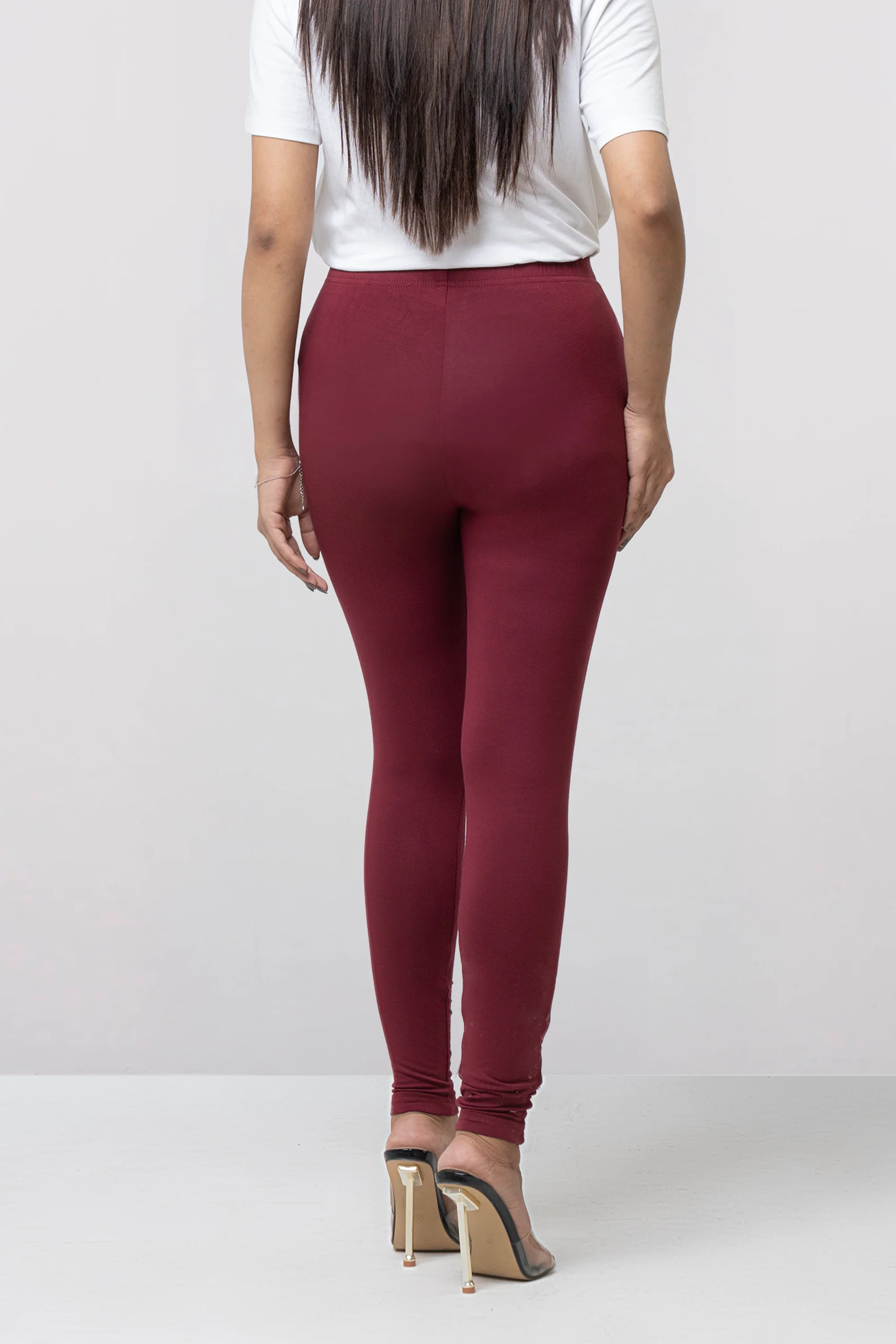 Knitted Basic Viscose-Spandex Leggings - Image 24