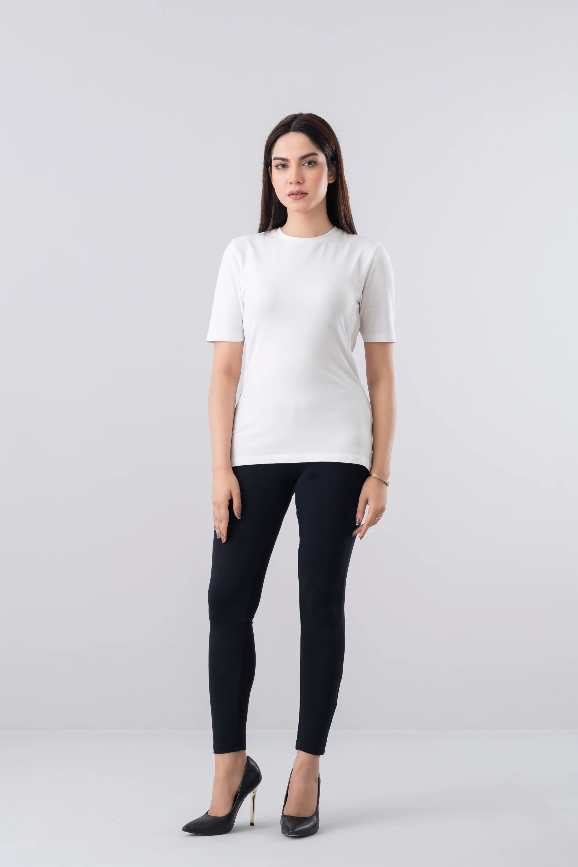 Women’s Knitted Basic Leggings - Image 2