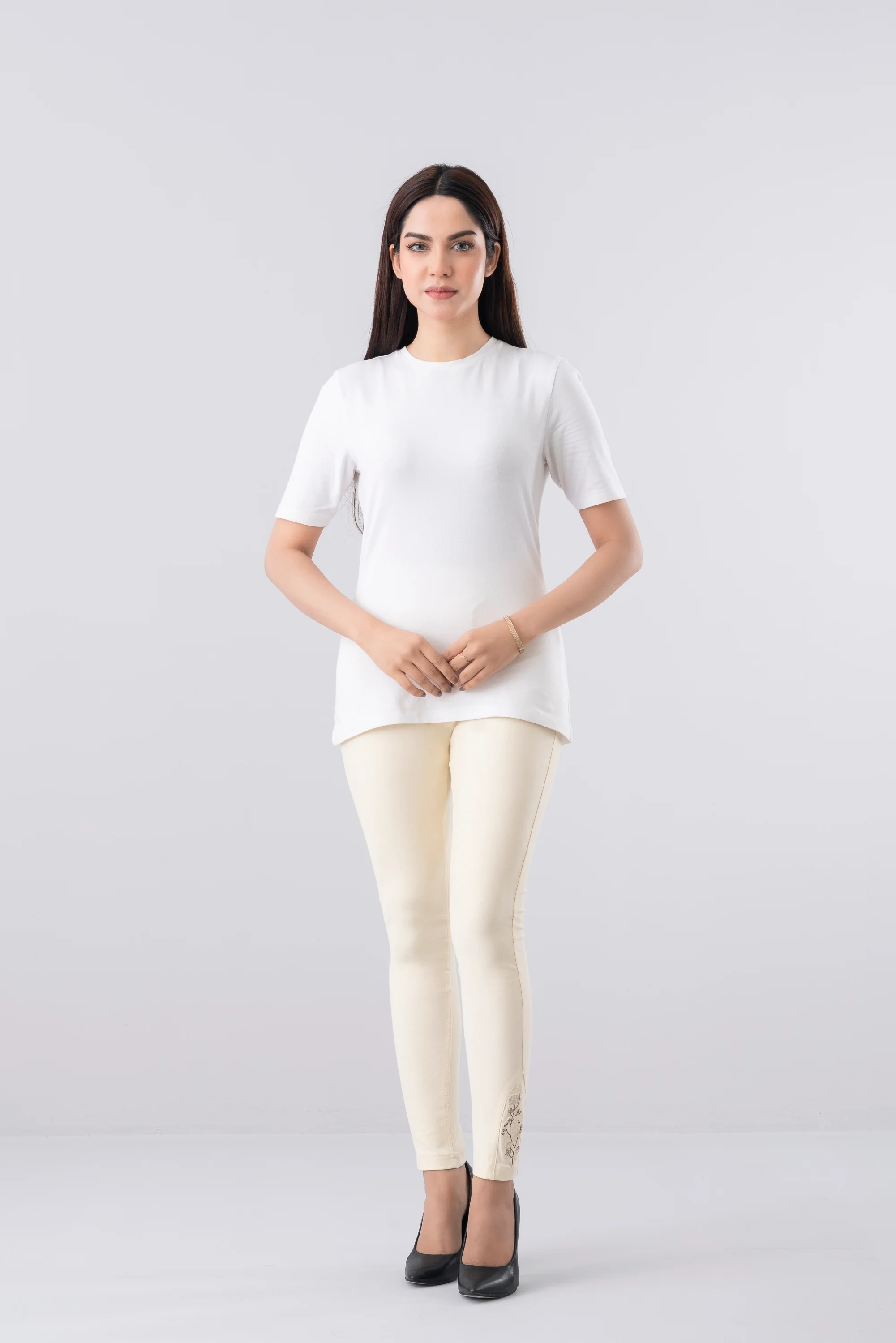 Women’s Knit Twill Embroidered Jegging - Image 2