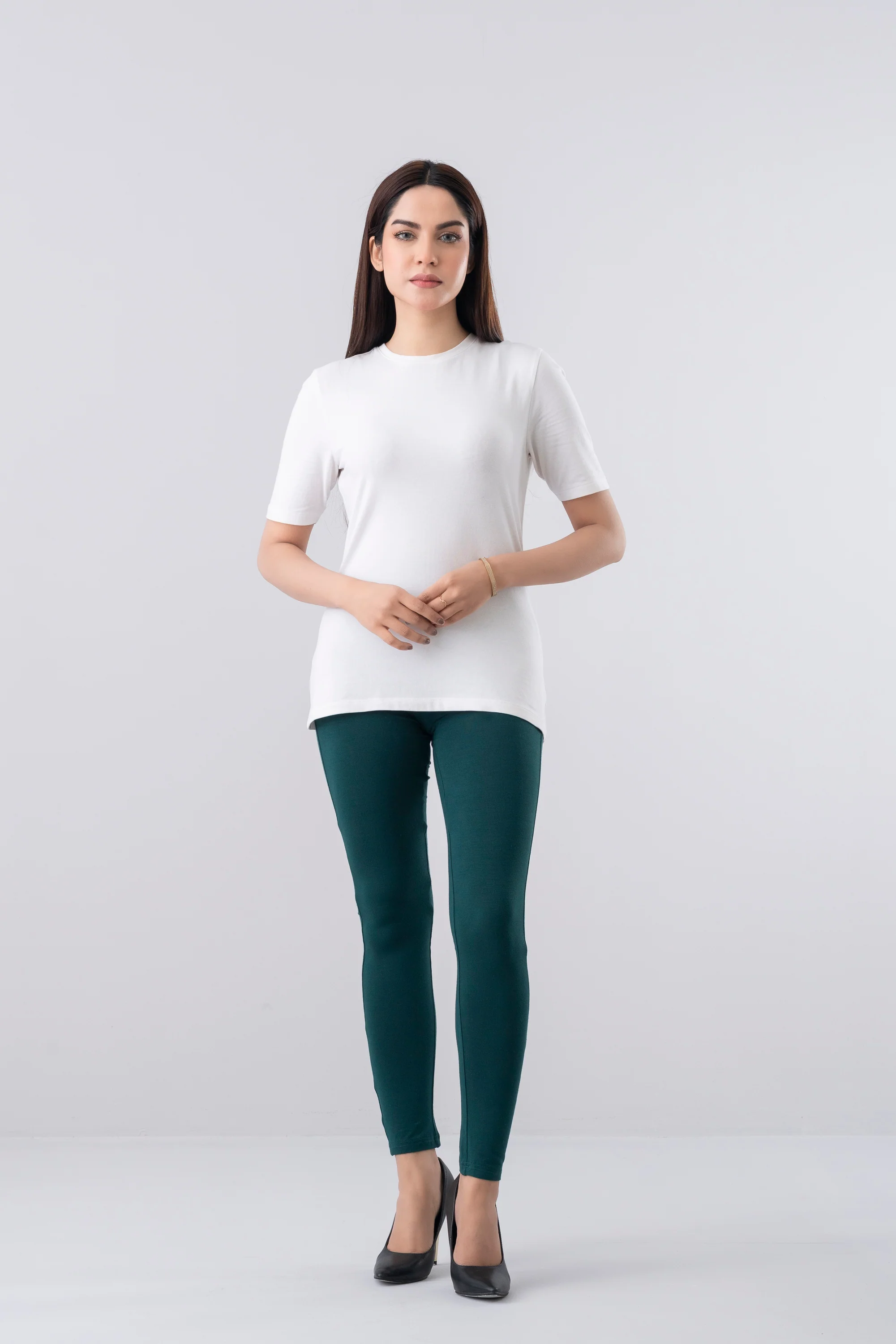 Skinny Fit Knitted Basic Leggings - Image 14
