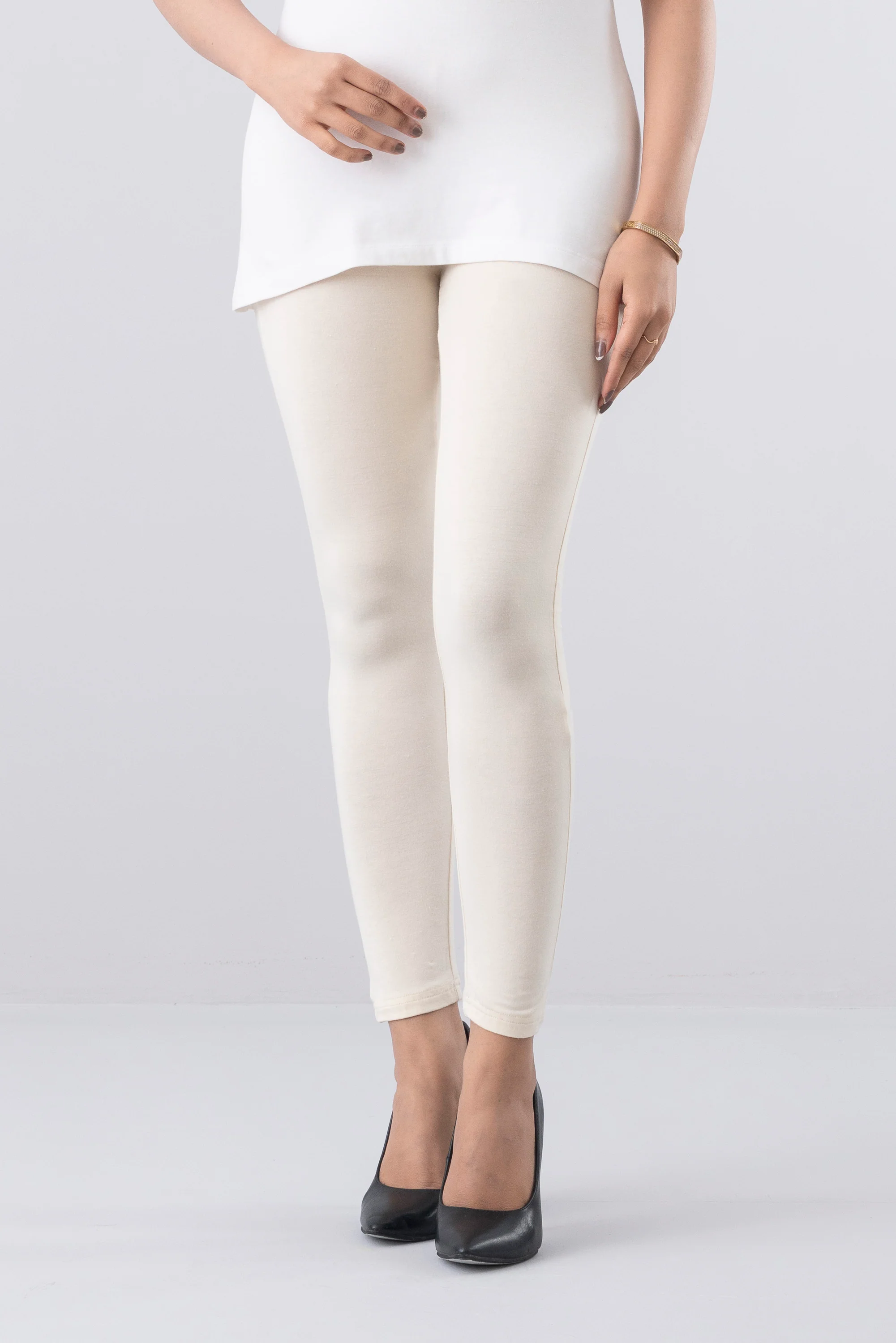 Skinny Fit Knitted Basic Leggings - Image 19