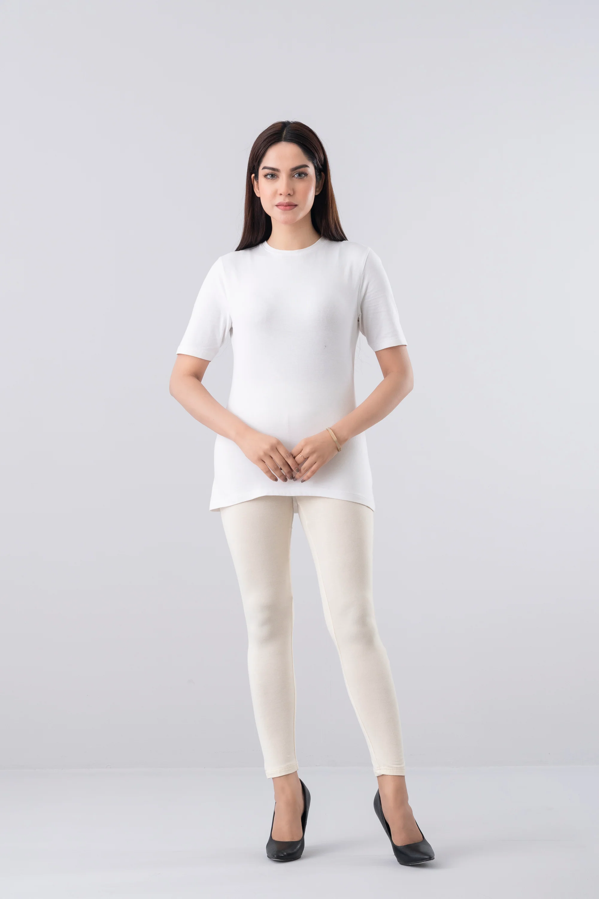 Skinny Fit Knitted Basic Leggings - Image 20