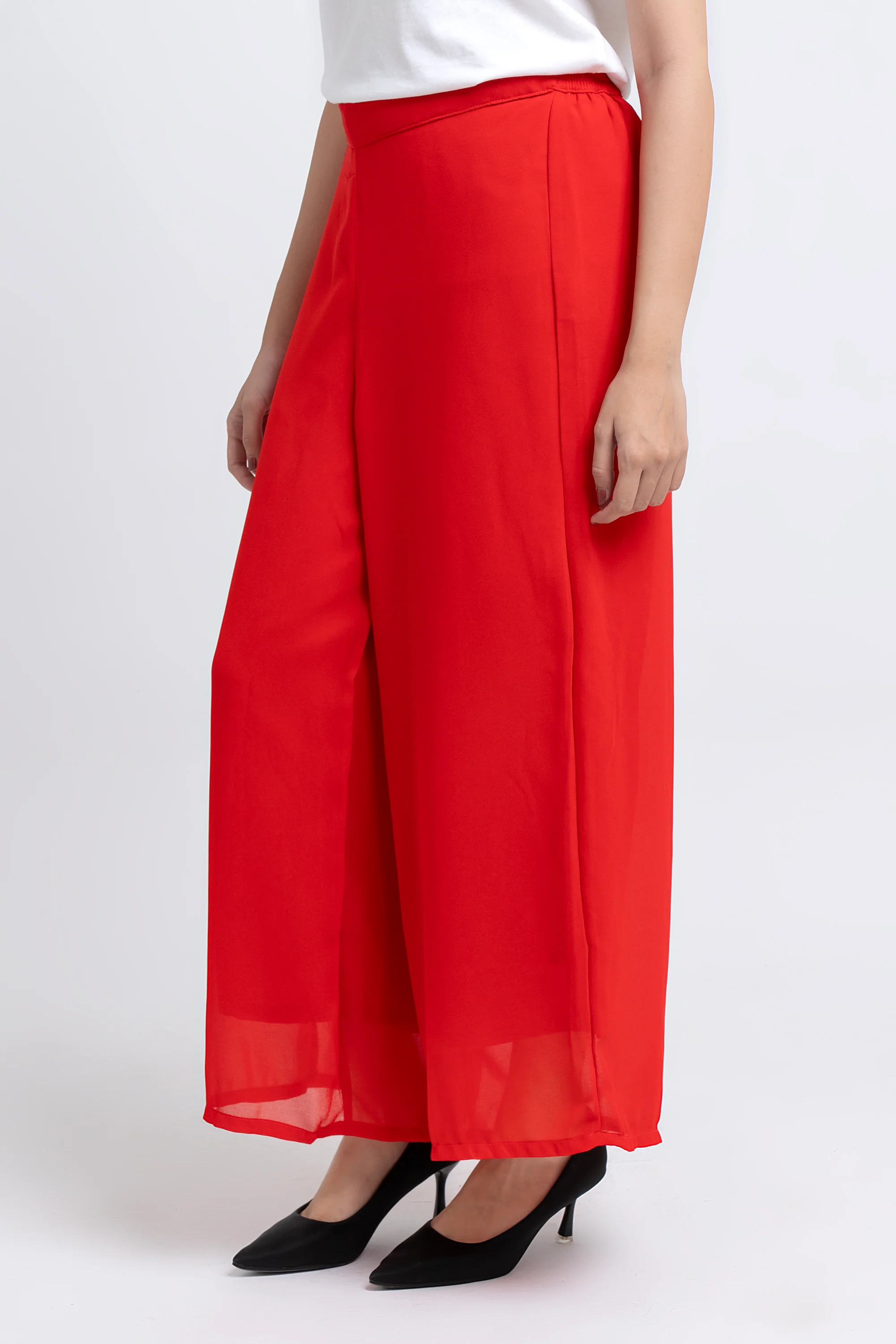 Relaxed Fit Georgette Palazzo - Image 4