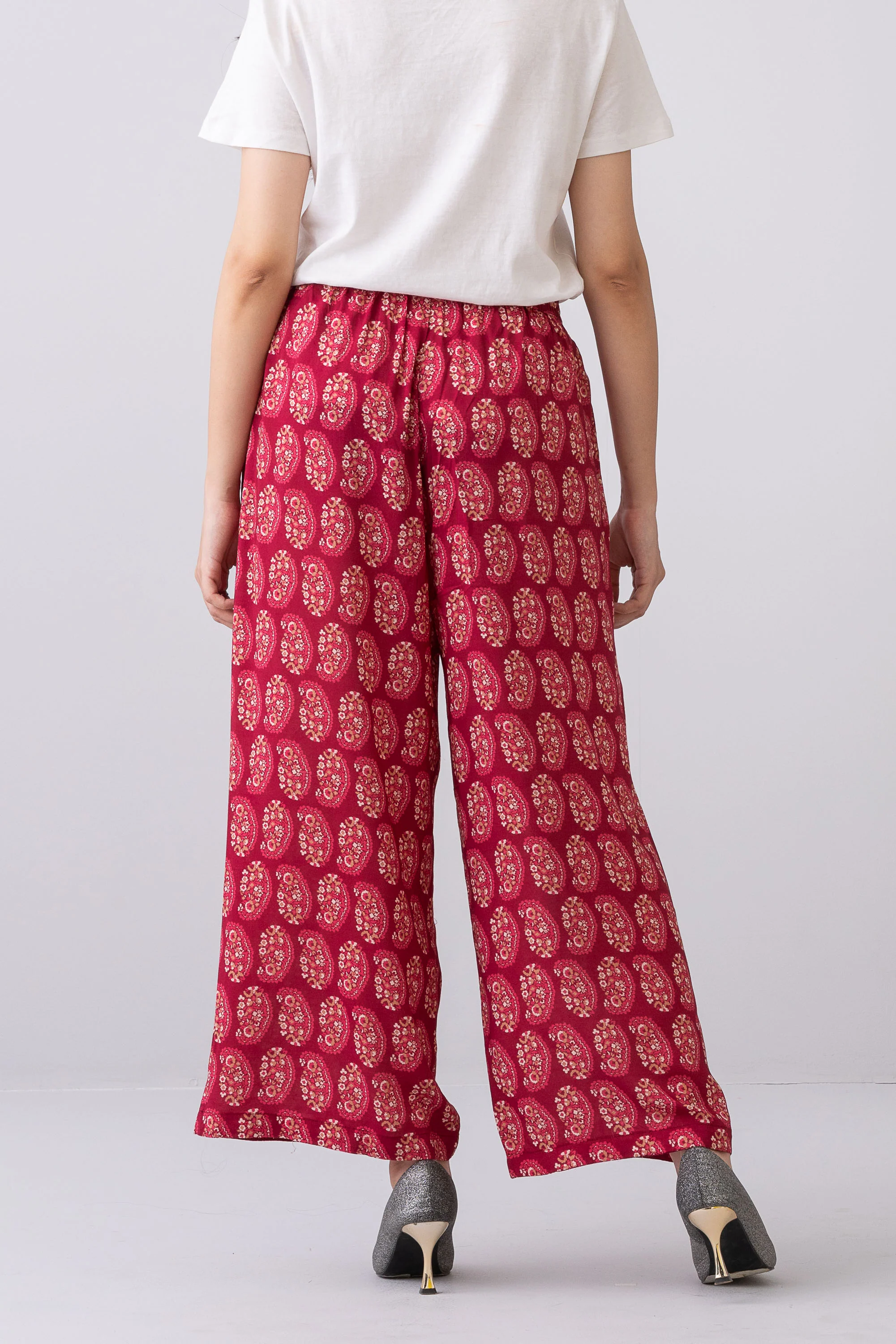 Relaxed Fit Viscose Digital Printed Palazzo - Image 4