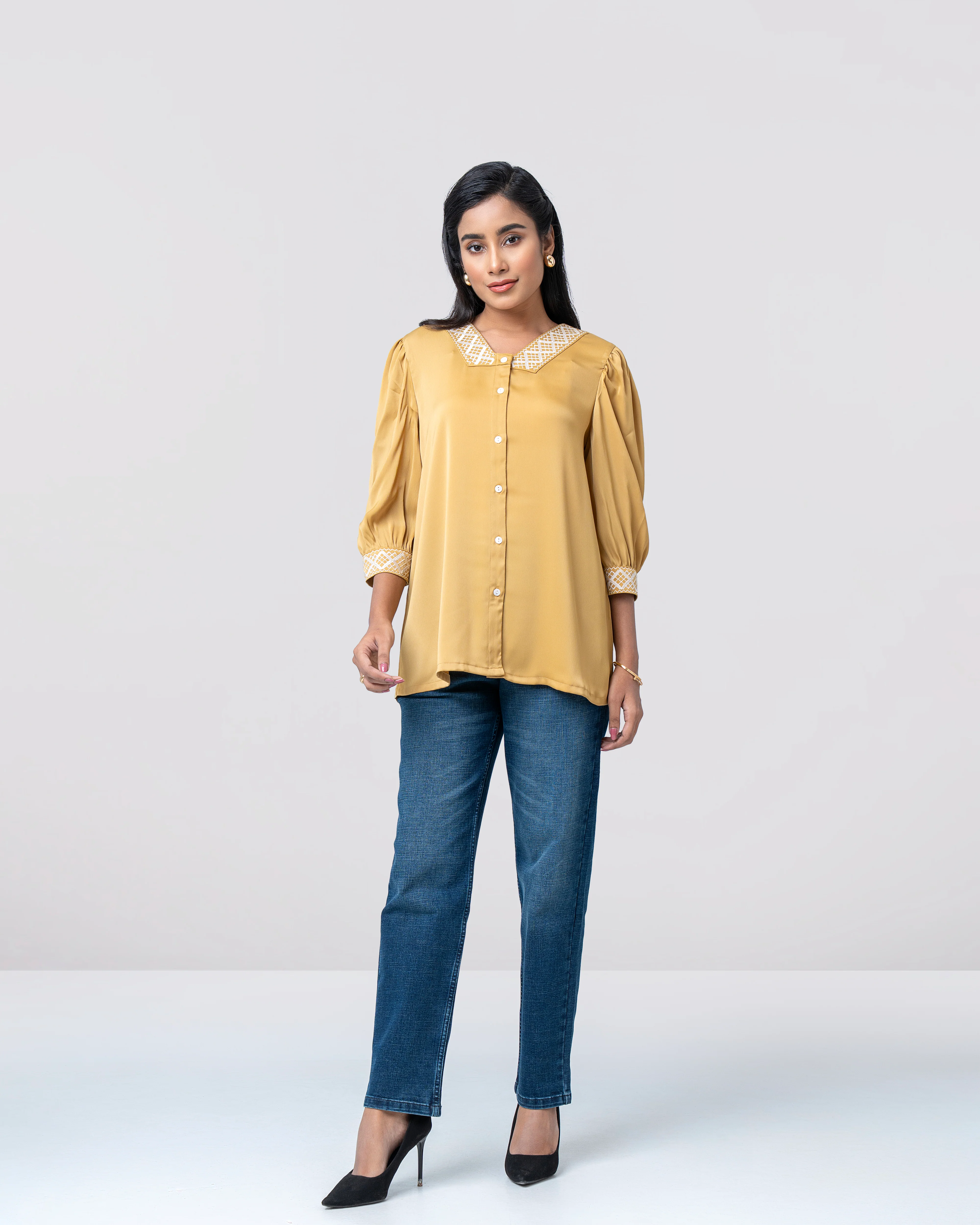 Relaxed Fit Embroidered Fashion Top - Image 2