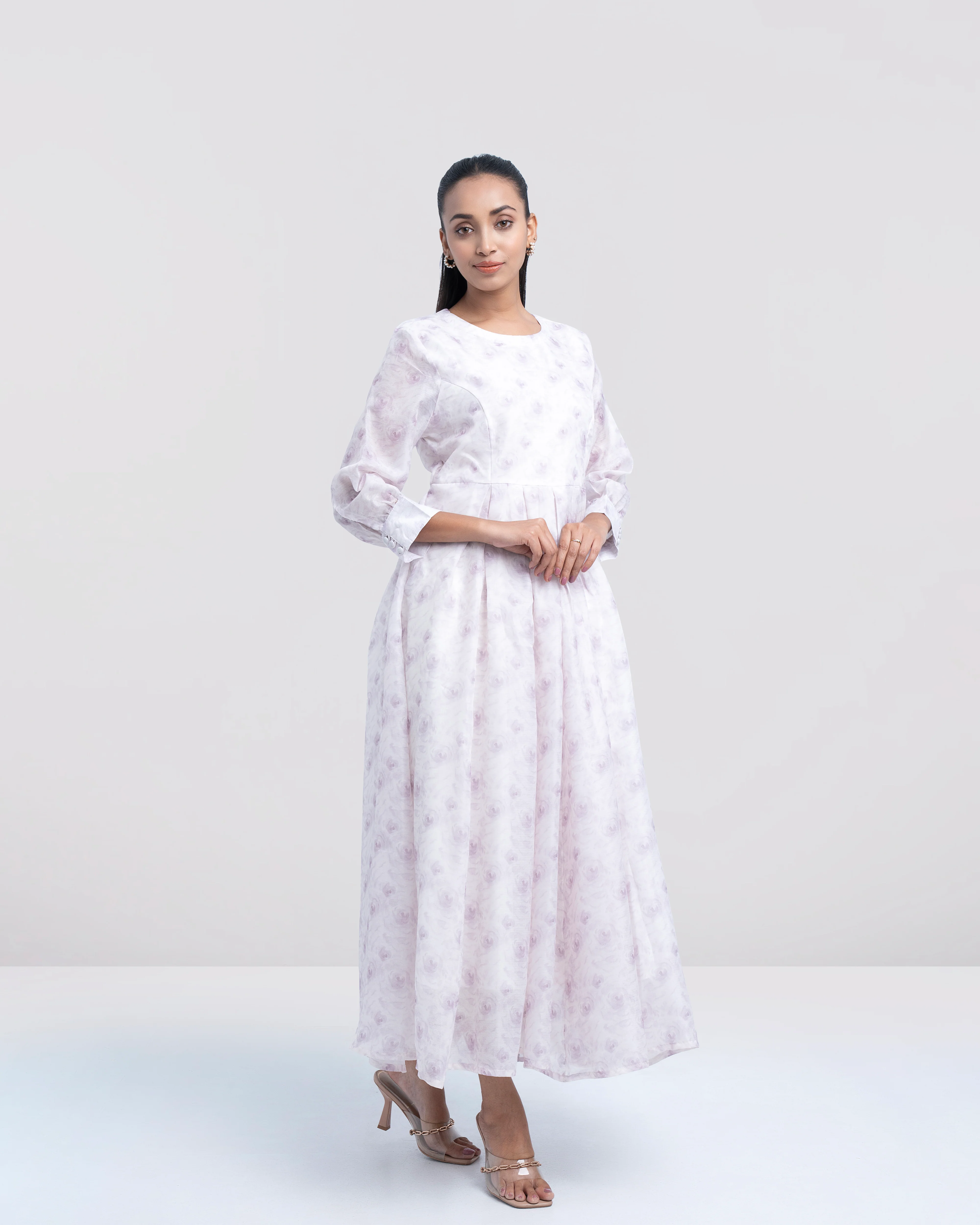 Women's Floral Long Dress - Image 3
