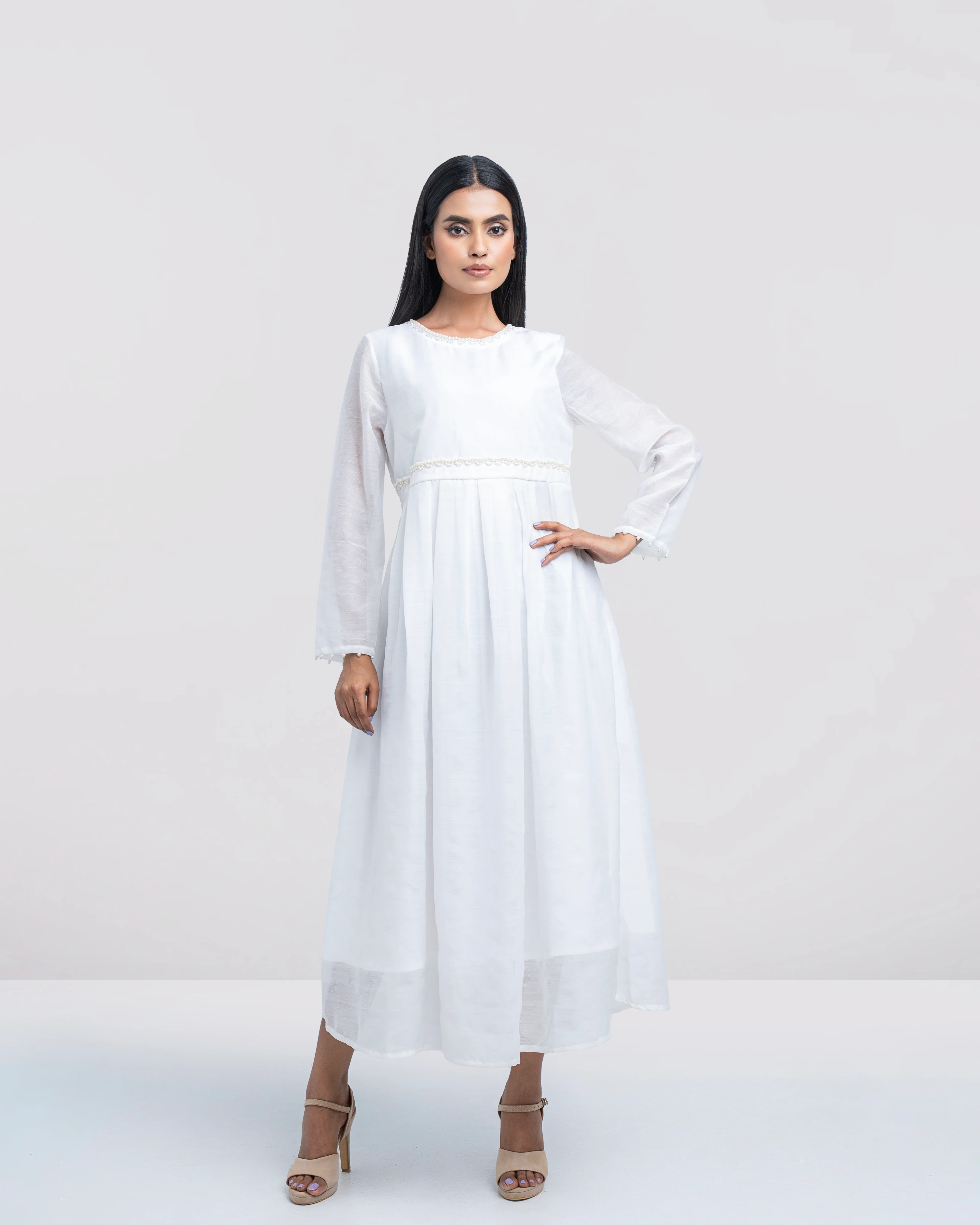 Women's Hand Embroidered Long Dress - Image 3