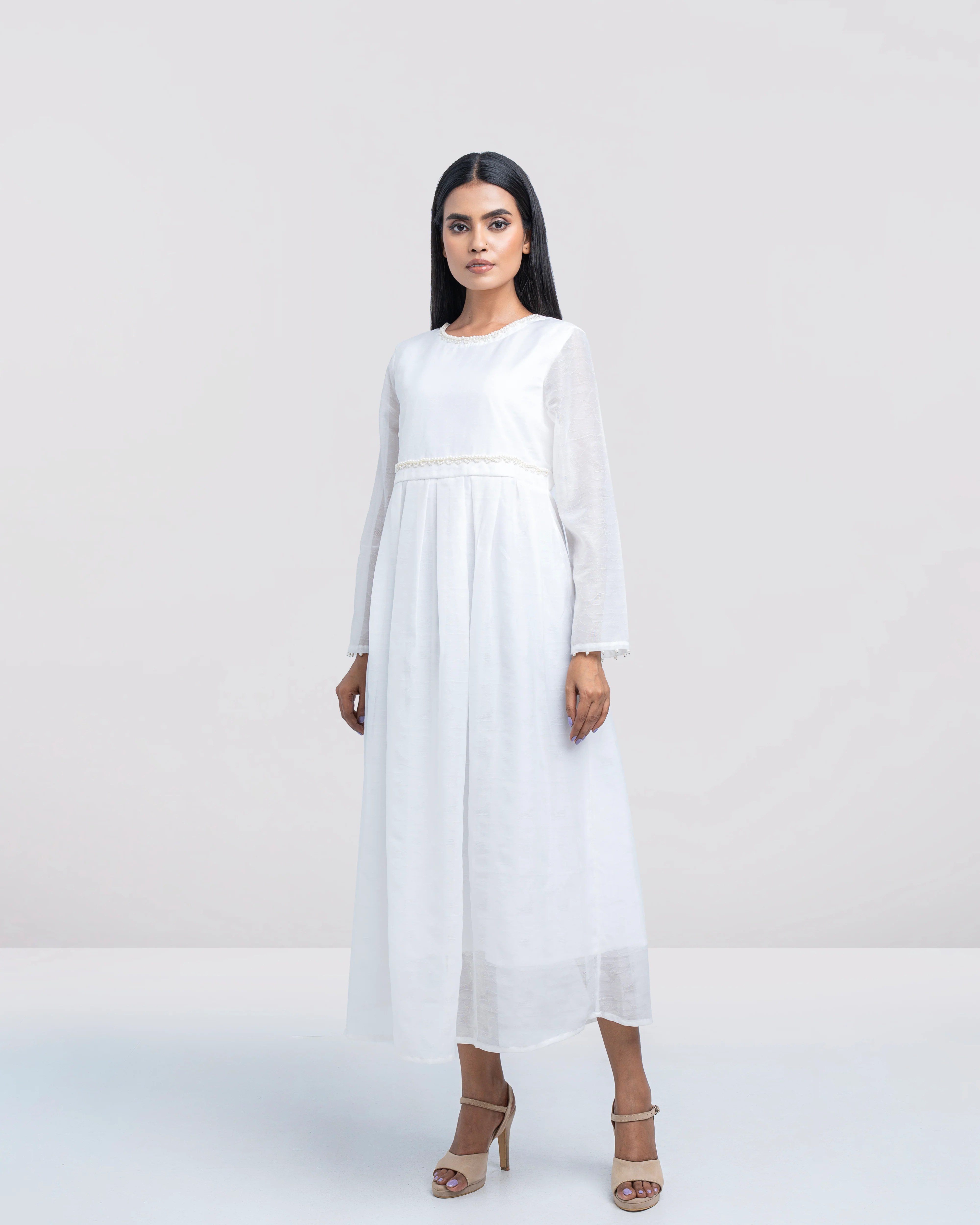 Women's Hand Embroidered Long Dress - Image 4